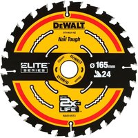 Elite Kreissägeblatt für Akku-Handkreissägen 165 x 20mm 24 wz - Dewalt von Dewalt