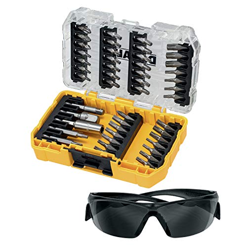 Dewalt Bit-Set 47-teilig High Performance (Schrauberbits inkl. Sicherheitsbrille, mit Toughcase Aufbewahrungsbox) DT70704-QZ von DEWALT