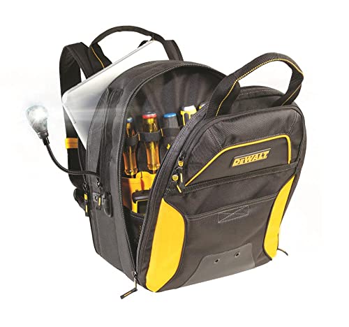 CLC Work Gear CLC DGCL33 DEWALT 33 Pocket Lighted USB Charging Tool Backpack, Gelb von DEWALT