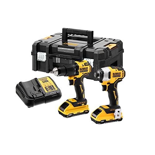 DCK2062L2T-QW - KIT XR 18V = DCD709 Taladro Percutor + DCF809 Atornillador Impacto + 2 baterías Li-Ion 3Ah + maletín TSTAK II von DEWALT