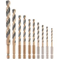 DEWALT DT20620-QZ HSS-G Metall-Spiralbohrer-Set 10teilig 3 mm, 3.5 mm, 4 mm, 4.5 mm, 5 mm, 6 mm, 8 m von Dewalt