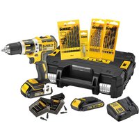 DEWALT Schlagbohrschrauber-Set 18V 1,5 Ah mit Zubehör DCK795S2T-QW von Dewalt