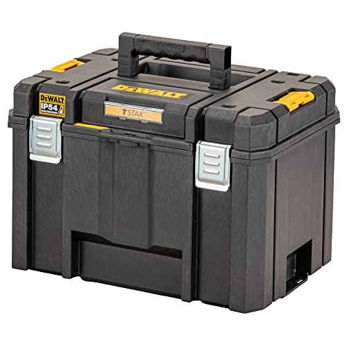 DEWALT TSTAK Tiefe Werkzeugbox VI, DWST83346-1 (44l Volumen, großvolumige Box, kombinierbar mit anderen TSTAK-Boxen, sichere Verwahrung von Elektrowerkzeugen und Handwerkzeugen, IP54), Multi, One size von Dewalt