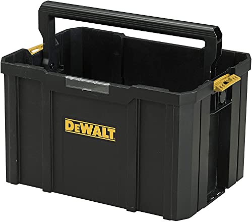 DEWALT TSTAK-Werkzeugtrage (belastbar bis 20 kg, Abmessungen 440 x 314 x 176 mm, klappbarer Handgriff) DWST1-71228 von DEWALT