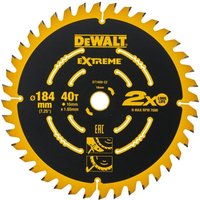 DeWALT EXTREME Kreissägeblatt Akku 184 x 16mm 40 WZ DT1668-QZ von Dewalt