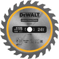 DT20420-QZ Kreissägeblatt 115 x 9,5 mm, 24 Zähne, genageltes Holz - Dewalt von Dewalt