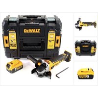 DeWalt DCG 405 NT Akku Winkelschleifer 18V 125mm Brushless + 1x Akku 5,0Ah + TSTAK - ohne Ladegerät von Dewalt