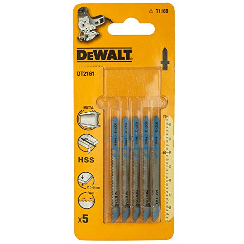 DeWALT 5er Pack HSS Metallstichsägeblätter DT2161 76-50mm T118B von DEWALT