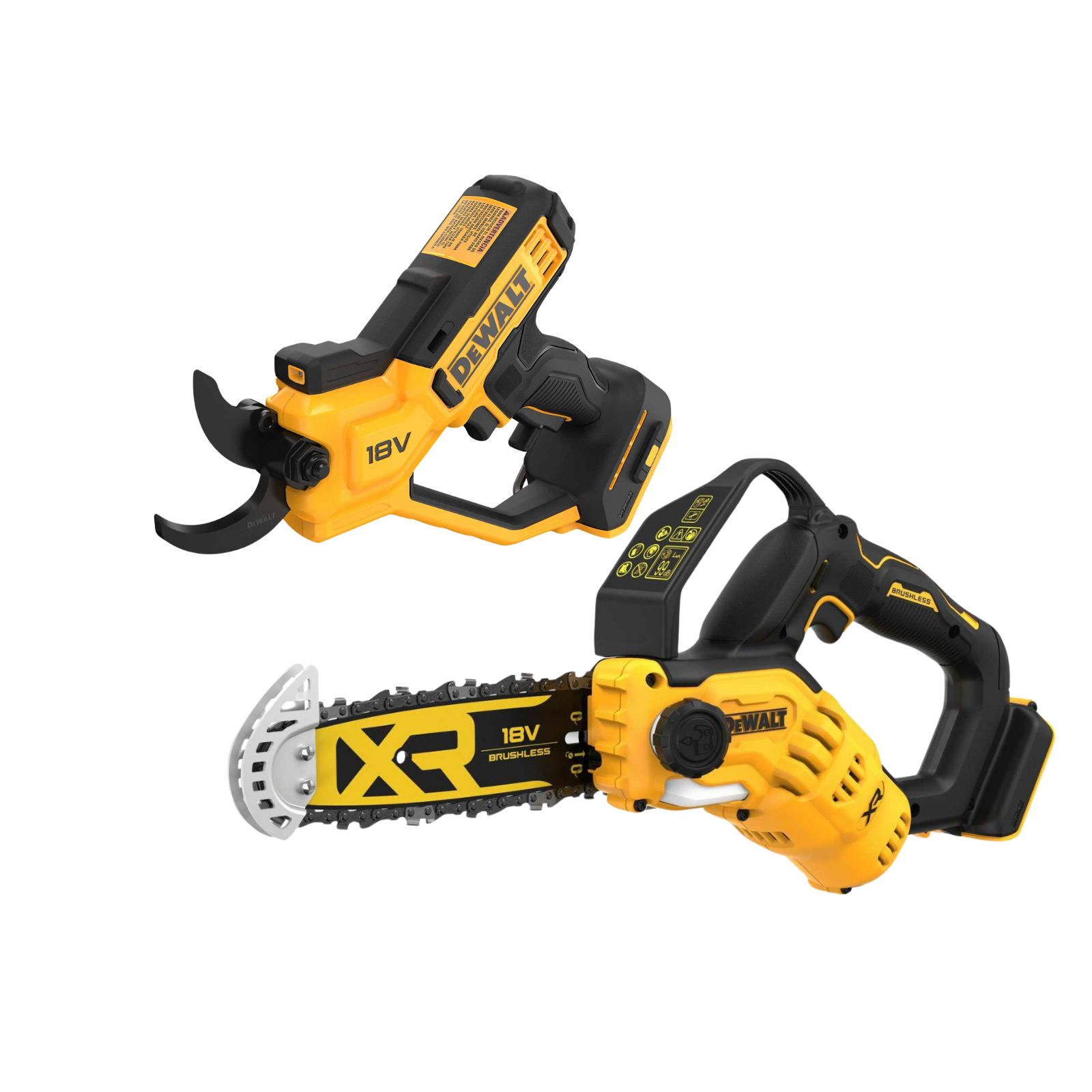 DeWALT Akku-Astschere DCMPP568N + Akku-Astsäge DCMPS520N 18V für die Baumpflege von Dewalt