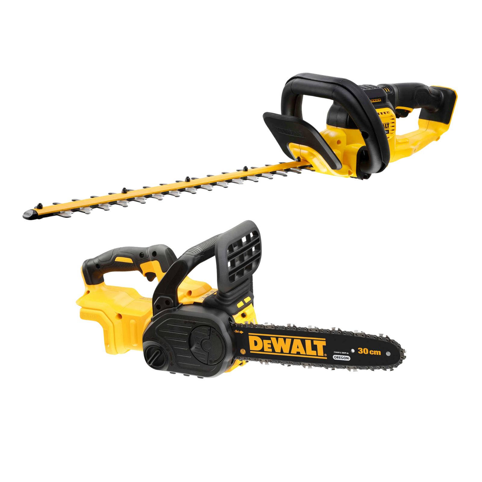 DeWALT Akku-Heckenschere DCMHT563N-XJ + Akku-Kettensäge DCM565N-XJ 18V von Dewalt