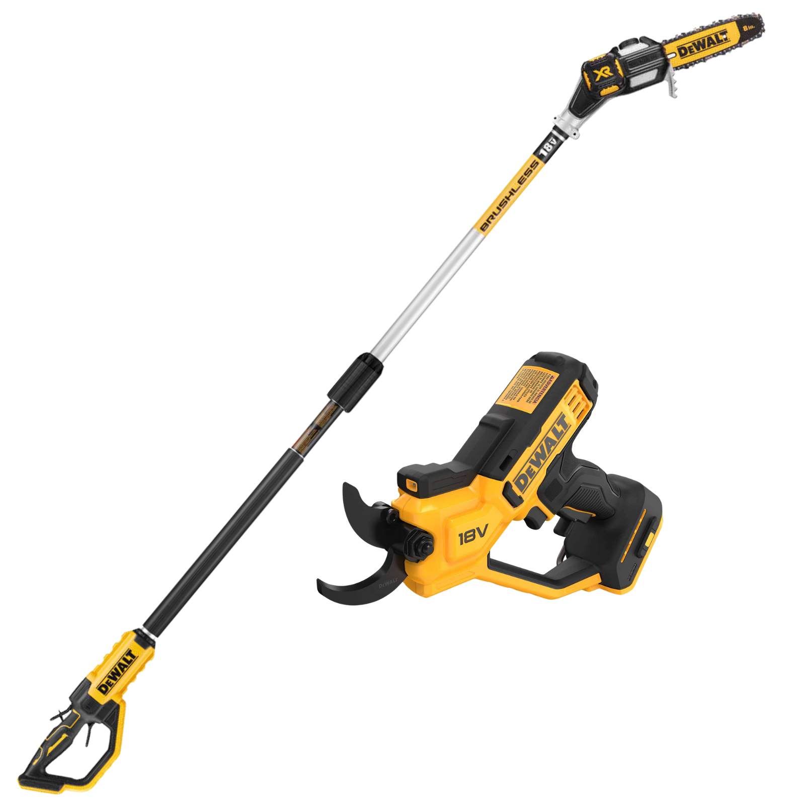 DeWALT Akku Hochentaster DCMPS567N-XJ + Akku Astschere DCMPP568N-XJ 18V Outdoor von Dewalt