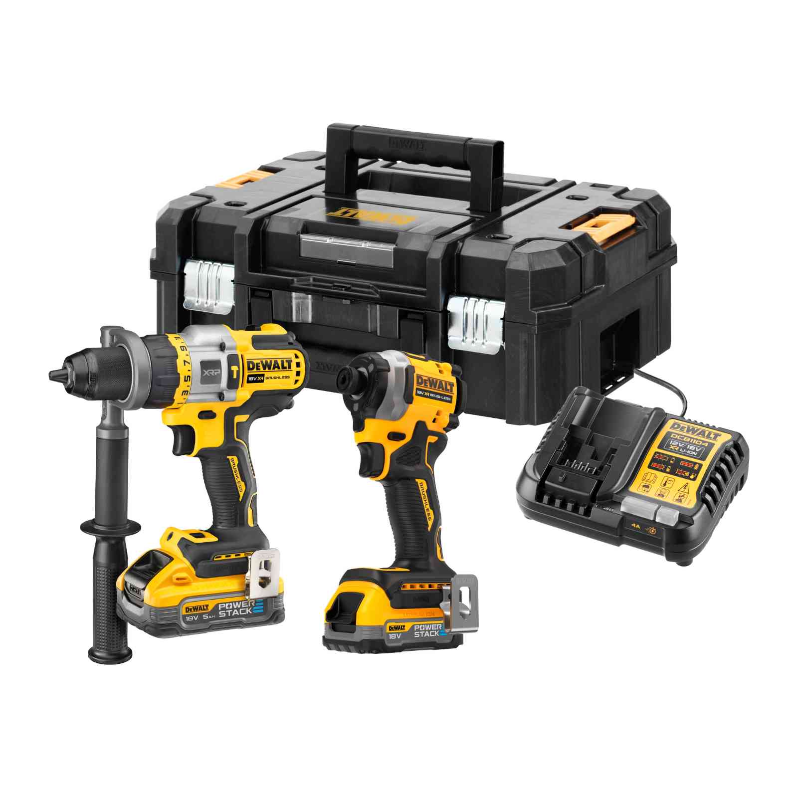 DeWALT Akku-Kombopack DCK2052H1E1T-QW 18V 5Ah, inkl. DCD999, DCF850, 2 Akkus von Dewalt