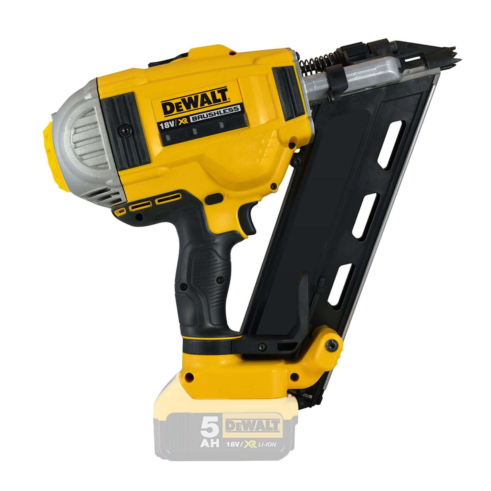 DeWALT Akku-Nagler DCN692N-XJ 18V 105 Joule, Nägel 50 - 90mm - Rundkopf, D-Kopf von Dewalt