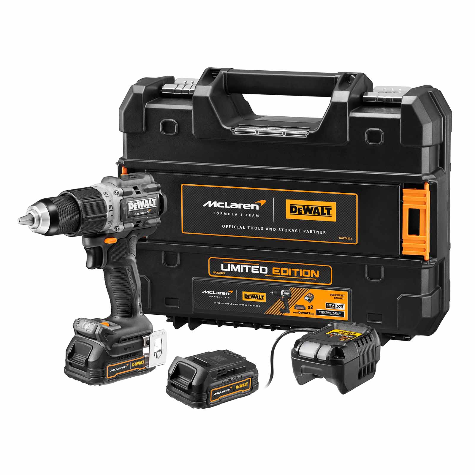 DeWALT Akku-Schlagbohrschrauber DCD85ME2GT-QW 18V 1,7Ah McLaren Design von Dewalt