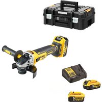 Akku-Winkelschleifer DCG405 125 mm 18V mit 3x 5,0 Ah Akkus in TSTAK-Box - Dewalt von Dewalt