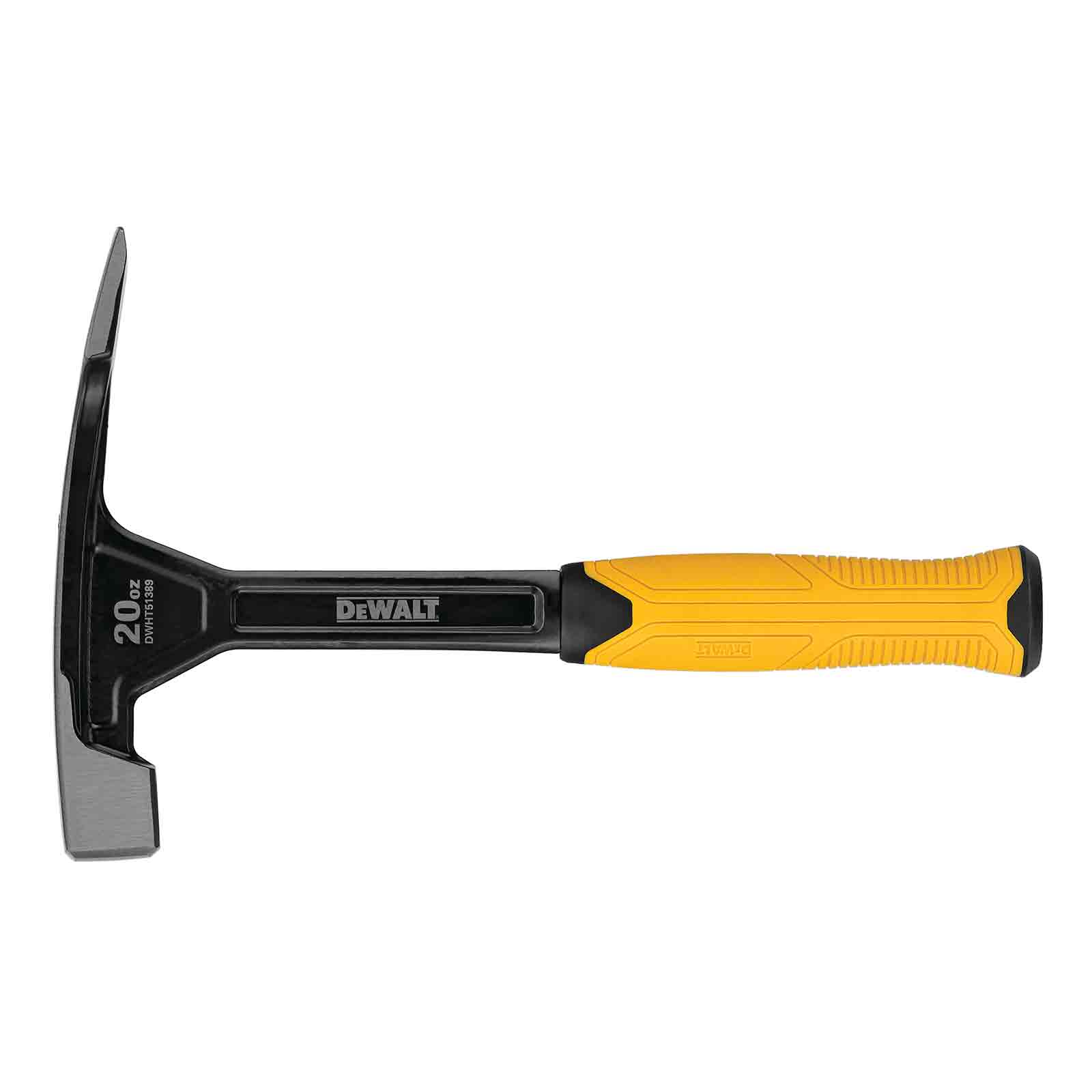 DeWALT Berliner Maurerhammer, DWHT51389-0 - Stahl Hammer mit Meißelklinge, 567g von Dewalt