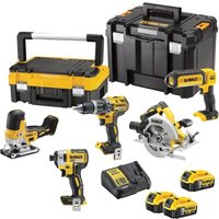 DeWALT DCK500P3T AKKU KOMBOPACK 18V 5Ah 5-tlg DCD796 DCF887 DCS570 DCS335 DCL050 von Dewalt