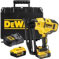 Dewalt - DCN660P2 Akku Nagler bürstenlos kabellos 18V 5Ah 63mm 2x Akkus Koffer von Dewalt