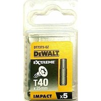 DeWALT DT7373T Schlagschrauber Bits T40 x 25mm 5 Stück DeWALT DT7373T Schlagschrauber Bits T40 x 25mm 5 Stück von Dewalt