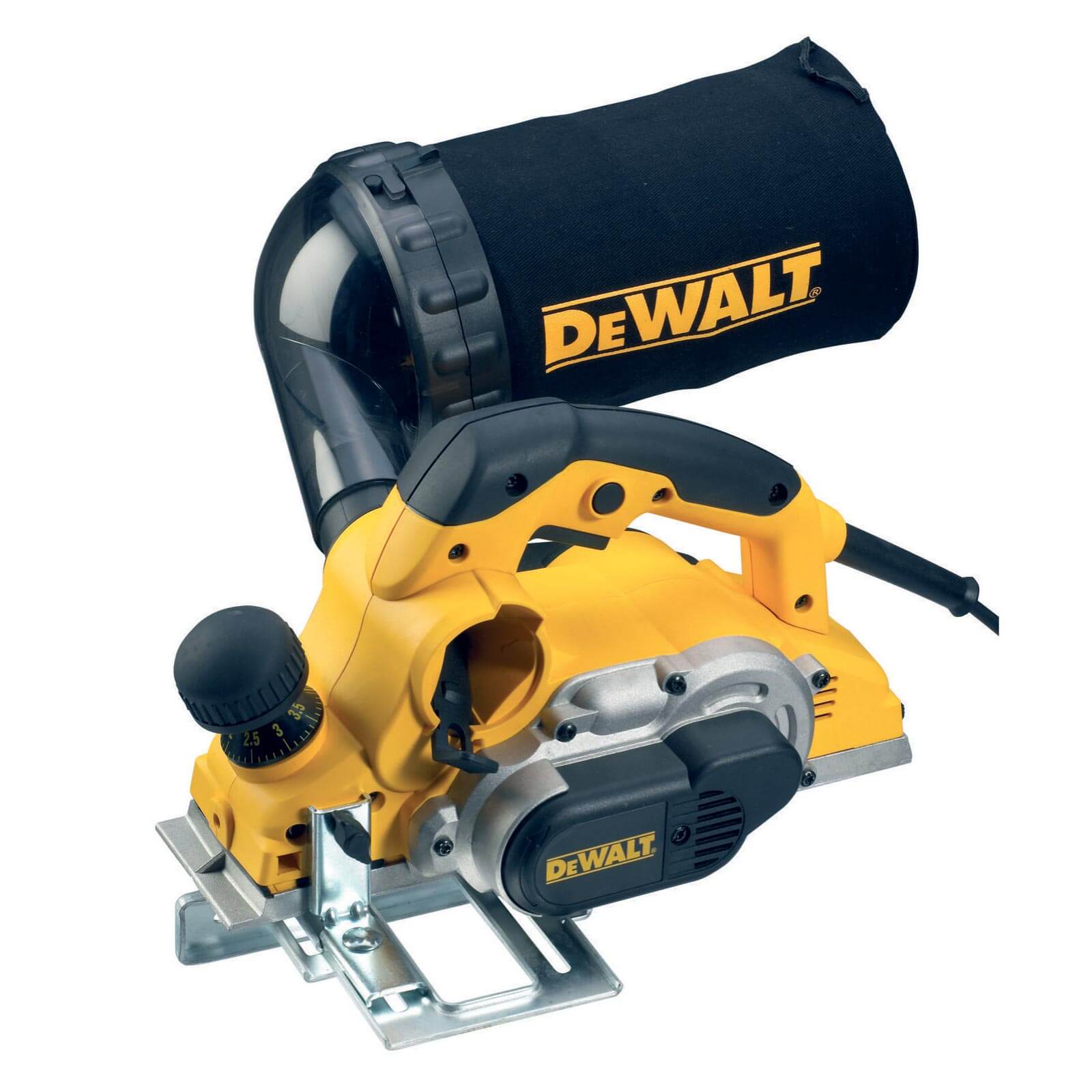 DeWALT Elektro-Hobel D26500-QS 1050 Watt bis 4mm Hobeltiefe + Absaugadapter von Dewalt