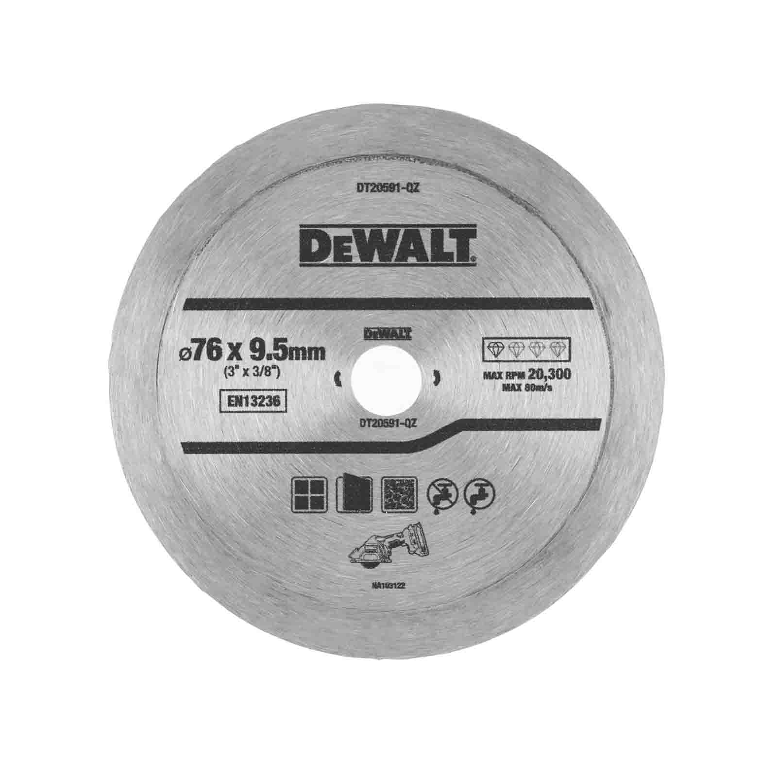 DeWALT Fliesen-Diamant-Trennscheibe DT20591 76mm, für Multi-Materialschneider von Dewalt