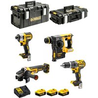 Dewalt - Akku-Kombopack (4-tlg.), 18 Volt, dcd 796, dch 273, dcf 887, dcg 405 von Dewalt