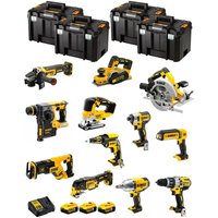 Dewalt - Kit DWK1203T (DCD996+DCH273+DCG405+DCF887+DCF899H+DCS334+DCS570+ DCS355+DCP580+DCS367+DCL050+DCF620+3x5,0Ah+DCB115+4xTVI) von Dewalt