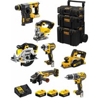 DeWALT Kit DWK700 (DCD796 + DCH273 + DCG405 + DCF887 + DCS331 + DCS391 + DCP580 + 3 x 5,0 Ah + DCB115 + 3en1 Caddy) von Dewalt