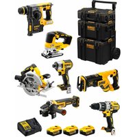 DeWALT Kit DWK703 (DCD996 + DCH273 + DCG405 + DCF887 + DCS334 + DCS570 + DCS367 + 3 x 5,0 Ah + DCB115 + 3en1 Caddy) von Dewalt