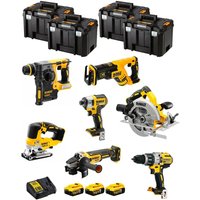 Dewalt - Kit DWK703T (DCD996 + DCH273 + DCG405 + DCF887 + DCS334 + DCS570 + DCS367 + 3 x 5,0 Ah + DCB115 + 4 x tstak vi) von Dewalt