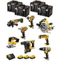 Dewalt - Kit DWK801T (DCD996 + DCH273 + DCG405 + DCF887 + DCF894 + DCS334 + DCS570 + DCL050 + 3 x 5,0 Ah + DCB115 + 4 x tstak vi) von Dewalt