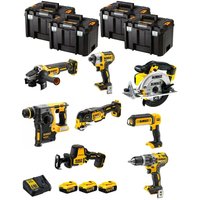 Dewalt - Kit DWK802T (DCD796 + DCH273 + DCG405 + DCF887 + DCS355 + DCS369 + DCS391 + DCL050 + 3 x 5,0 Ah + DCB115 + 4 x tstak vi) von Dewalt