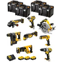 Dewalt - Kit DWK803T (DCD996 + DCH273 + DCG405 + DCF887 + DCS355 + DCS367 + DCS570 + DCL050 + 3 x 5,0 Ah + DCB115 + 4 x tstak vi) von Dewalt