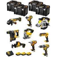 Dewalt - Kit DWK900T (DCD796 + DCH273 + DCG405 + DCF887 + DCF894 + DCS331 + DCS391 + DCS369 + DCL050+ 3x5,0Ah +DCB115+ 4xTSTAK vi) von Dewalt