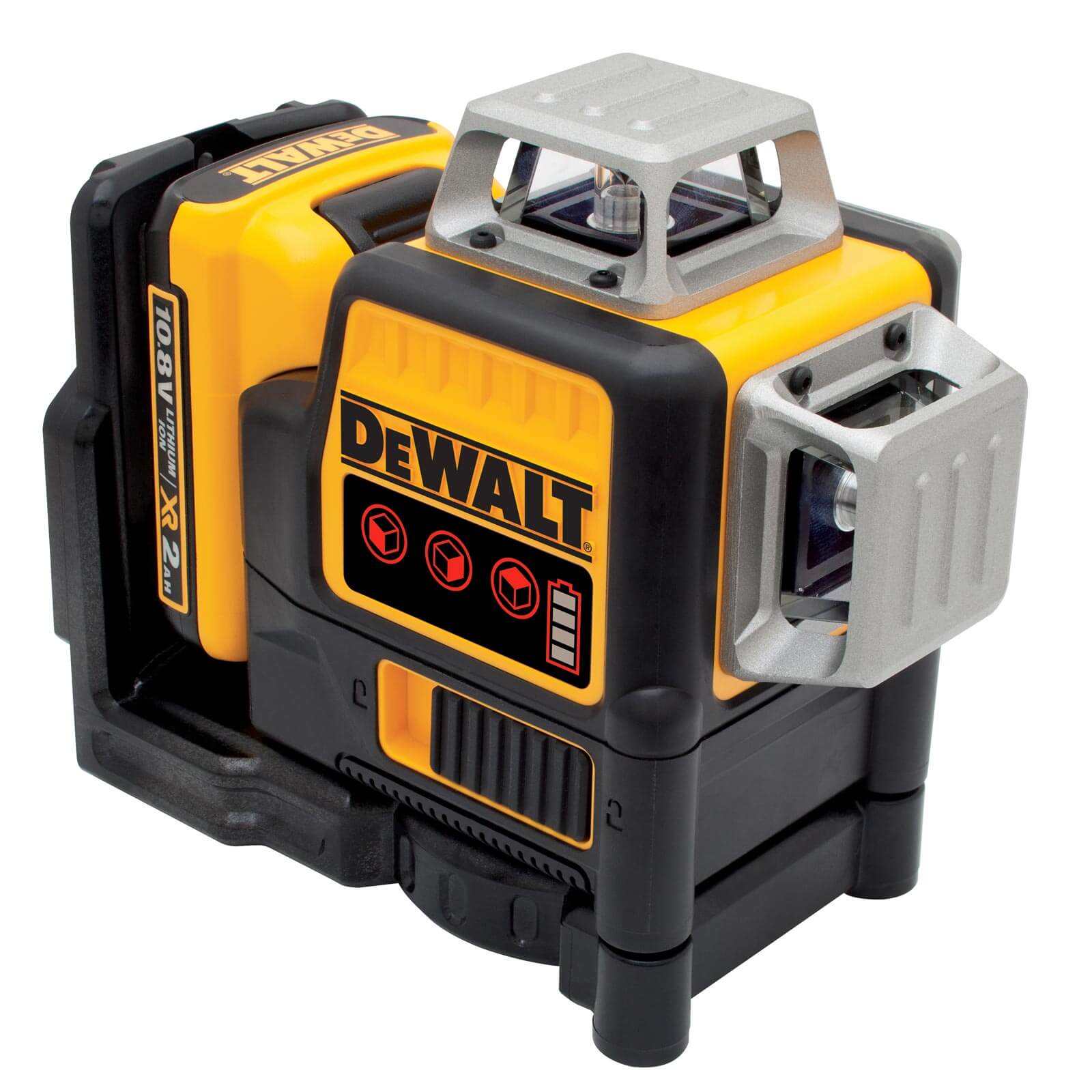 DeWALT Multilinienlaser DCE089D1R-QW 3x 360 Grad rot - Laser im Set 10,8 V 2 Ah von Dewalt