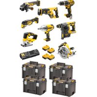 DEWALT Akku-Schlagbohrschrauber-Set 18V / 5Ah DCD 796, DCF 899 HN, DCH 273, DCG 405, DCS 367, DCS 355, DCS 570, DCS 334, DCB 184 von Dewalt