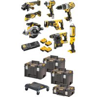 DEWALT Akku-Schlagbohrschrauber-Set 18V / 5Ah DCD 996, DCF 887, DCH 273, DCG 405, DCS 367, DCS 356, DCS 565, DCL 050, DCB 184 von Dewalt