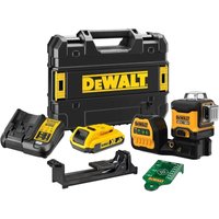 Dewalt - Laser 3x360 ° 10.8V 2.0Ah Grüner Strahl + Akku und Ladegerät - DCE089D1G von Dewalt