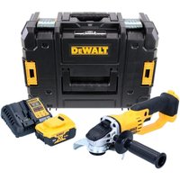 DeWalt DCG 412 P1T Akku Winkelschleifer 18 V 125 mm + 1x Akku 5,0 Ah + Ladegerät + TSTAK DeWalt DCG 412 P1T Akku Winkelschleifer 18 V 125 mm + 1x Akku 5,0 Ah + Ladegerät + TSTAK von Dewalt