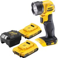 DeWalt DCL 040 D2 Akku Lampe 18 V 110 Lumen + 2x Akku 2,0 Ah + Ladegerät von Dewalt
