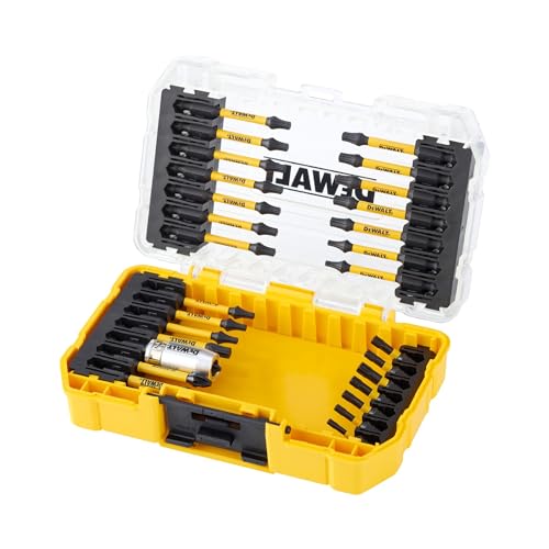 Dewalt Extreme Flextorq Schrauberbit-Set (29-teilig, Bit-Set mit Kunststoff-Box, für Profis- und Hobby-Handwerker) DT70734T-QZ von DEWALT