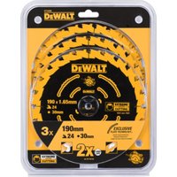 DEWALT Kreissägeblatt Handkreissäge 190/30mm 24WZ von Dewalt