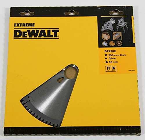 DeWalt Stationärkreissägeblatt / Kreissägeblatt Extreme (250/30mm 96TFZ, extra feines Finish (Furniern, Aluminium und Kunststoffen)), DT4282 von Dewalt