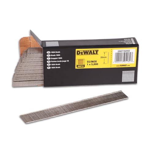 DeWalt GROPPINI 18 GAUGE Inclinazione 0° ACCIAIO INOSSIDABILE Diametro 1.25mm Lunghezza 30mm - Utensili Compatibili DPN1850PP-XJ - Confezione 5000 pezzi von DEWALT