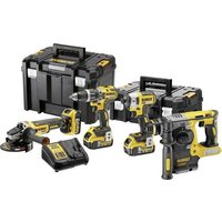DEWALT DCK422P3T-QW Werkzeugset Akku-Schlagbohrschrauber, Akku-Schlagschrauber, Akku-Bohrhammer, Akk von Dewalt