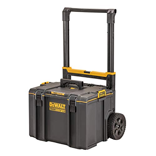 DEWALT DS450 Werkzeugbox DWST83295-1 (ToughSystem 2.0, mobile Werkzeugbox mit robusten 8" Rädern und Teleskopgriff, IP65 - staubdicht und spritzwassergeschützt, max. Traglast 70kg) Multicolor One size von DEWALT