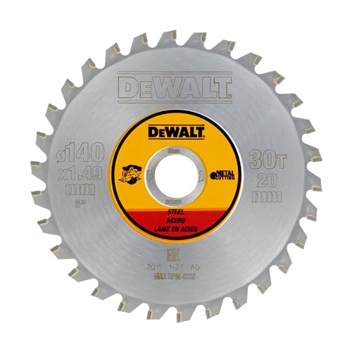 DeWalt DT1923-QZ - Hoja para sierra circular sin cable 140x20mm 30D para Acero von DEWALT