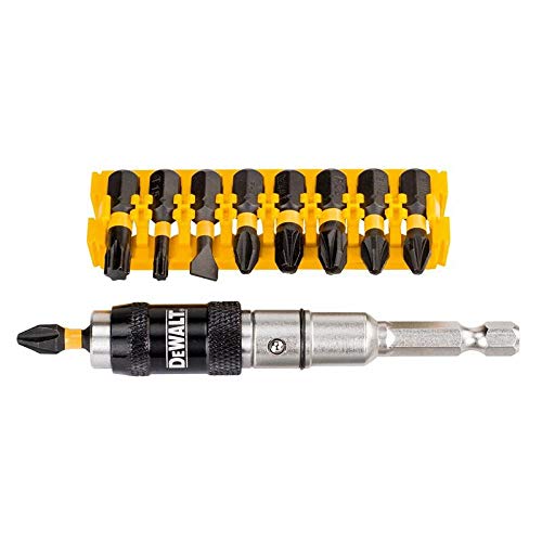 DEWALT - Juego de puntas de atornillado Impact Torsion con punta guía pivotante (10 piezas) Silver, von Dewalt