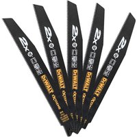 Extreme Bi-Metall Säbelsägeblätter, 5 Stück DT2308L - Dewalt von Dewalt