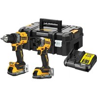 Dewalt - zestaw combo 18v wkętarka dcd800 + zakrętarka dcf850 2x1,7ah powerstack dck2051e2t von Dewalt